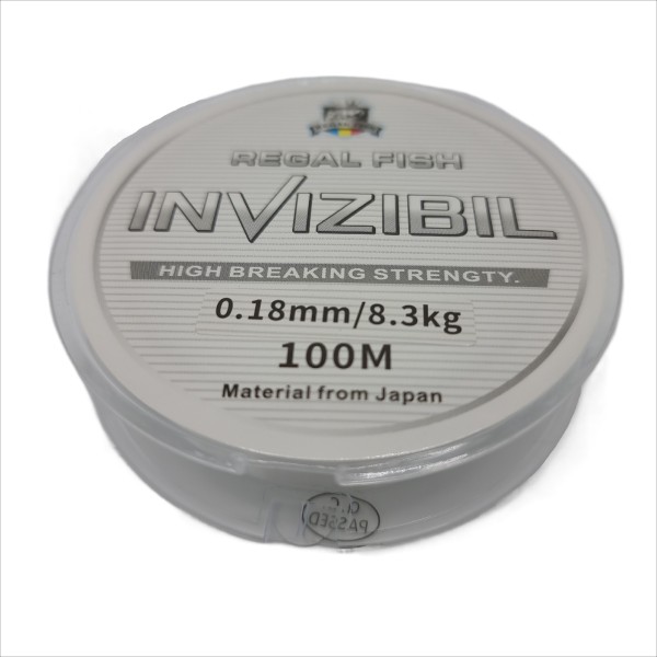 Monofilament fishing line, Regal Fish, 100 m, diameter 0.18 mm, 8.30 kg, transparent color